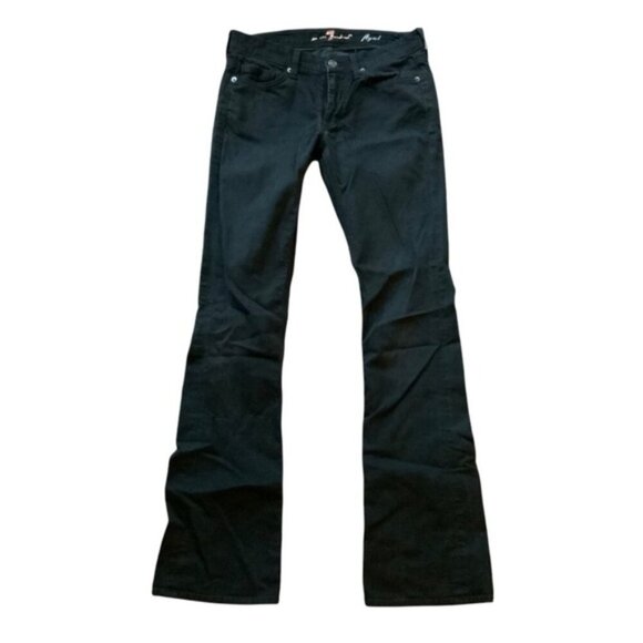 Tall black 7 For All Mankind Flynt Jeans size 27 - Picture 3 of 7